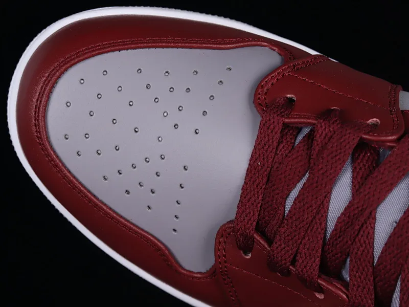 All categories Air Jordan Jordan series basketball shoes Air Jordan 1 Mid Air Jordan 1 Mid "Team Red" AJ1 Joe 1 wine red China basketball shoes DQ8426-615